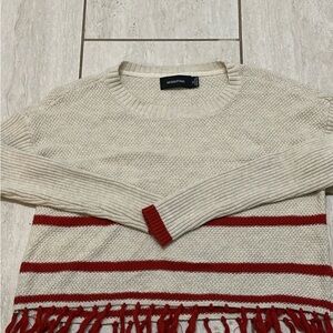 MINKPINK Textured Cream Knit Sweater